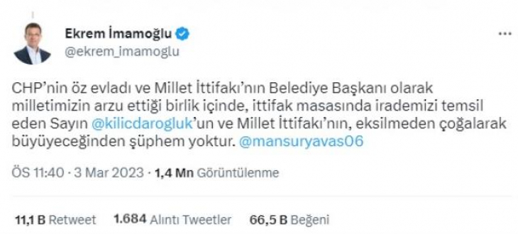 Son Dakika! İmamoğlu ve Yavaş Kime Destek Verdiğini Açıkladı!