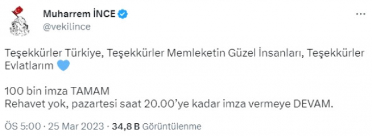 3. cumhurbaşkanı adayı belli oldu! 100 bin imzayı dördüncü günde toplamayı başardı