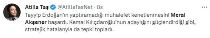 Ünlü isimlerden Meral Akşener'in 6'lı Masa'ya rest çekmesine sert tepki