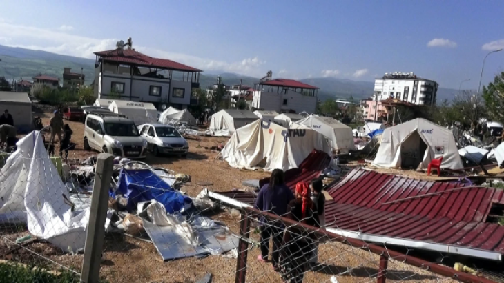 Kahramanmaraş'ta can kaybı ve yaralanmalara neden olan hortumun görüntüleri ortaya çıktı