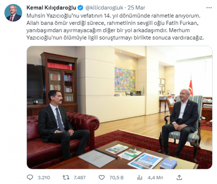 Muhsin Yazıcıoğlu'nun evladı Furkan Yazıcıoğlu'dan dikkat çeken karar! CHP'den İstanbul milletvekili adayı olacak