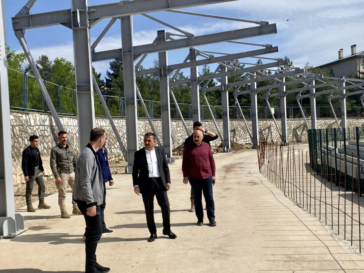 Vali Hacıbektaşoğlu, Atatürk Stadyumunda İncelemelerde Bulundu