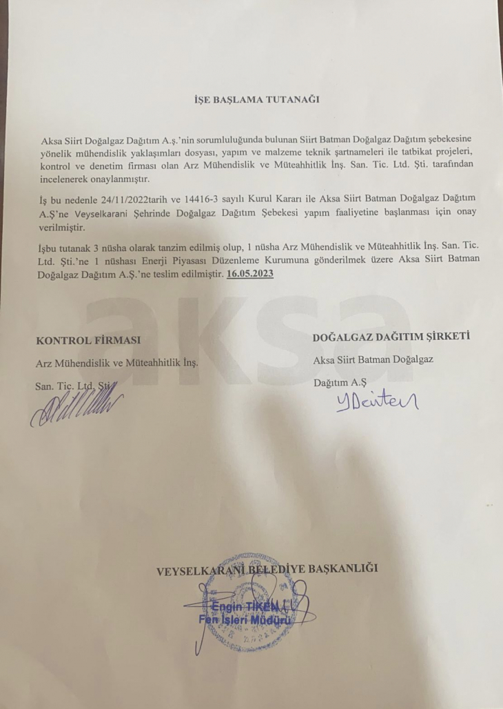 Siirt'te 7 Bine Yakın Nüfuslu Beldede Doğalgaz Sevinci 