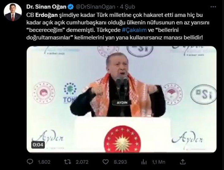 Cumhur İttifakına Desteğini Açıklayan Sinan Oğan'ın Erdoğan Arşivi!