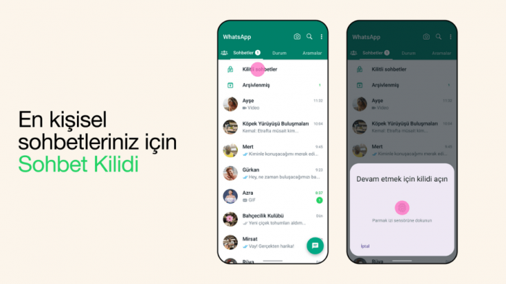 WhatsApp'tan yeni kilit özelliği: Sohbet Kilidi