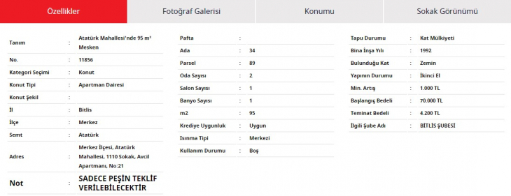 Ziraat Bankası Bitlis'te 2+1 evleri sadece 71 bin TL'den verecek! Başvurular Ziraat Bankası'na yapılıyor