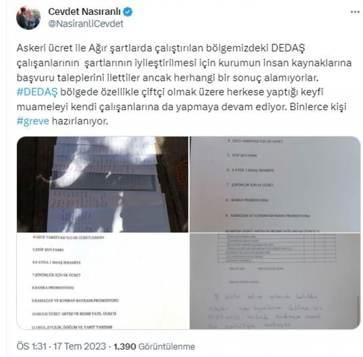 Binlerce DEDAŞ çalışanları greve hazırlanıyor...