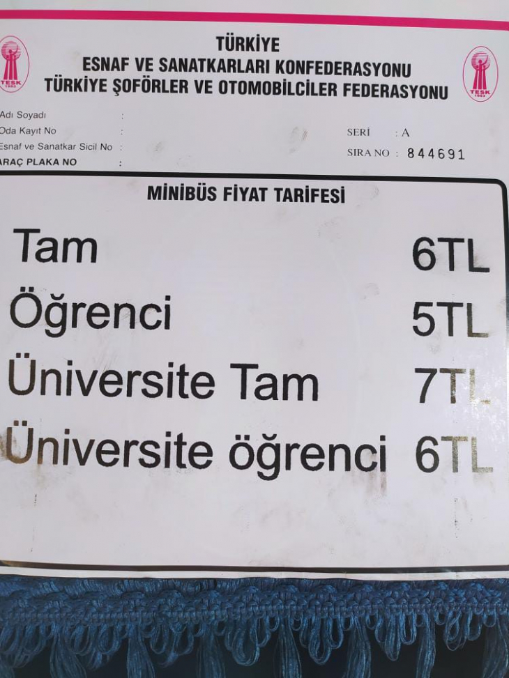 Siirt'te şehir içi minibüs ulaşımına zam geldi!