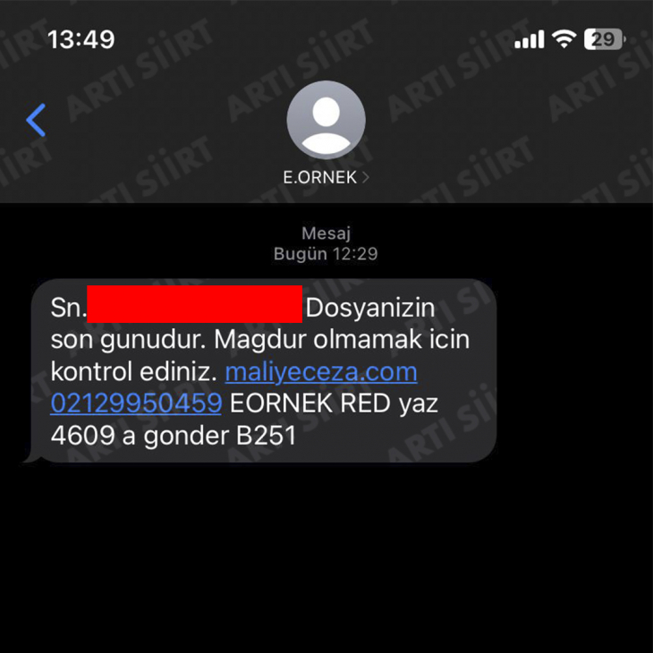 Siirt Halkı Dikkat! Telefonunuza Gelen O Mesaja Sakın Tıklamayın!