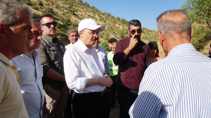 Siirt'in En Önemli Konusu Olan Su Sorunu İçin Başlatılan Çalışmaları Yerinde İnceleyen Vali Kızılkaya Önemli Açıklamalarda Bulundu