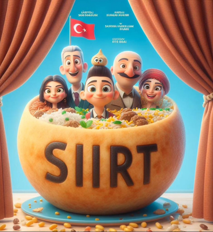 Yapay zekaya Siirt'i çizgi film posteri olarak çizdi