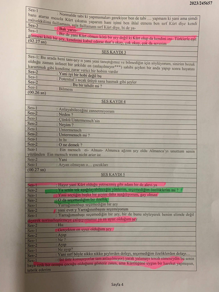 Koç Üniversitesi'ndeki ırkçı saldırının ses kayıtları dosyaya girdi: 'Kürt olduğu yetmezmiş gibi bir de Alevi'