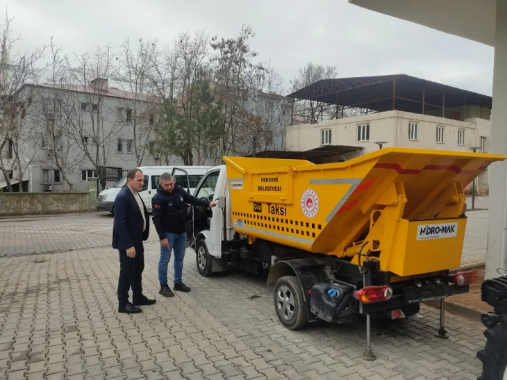 Pervari Belediyesinden ''ÇÖP TAKSİ''  Uygulaması