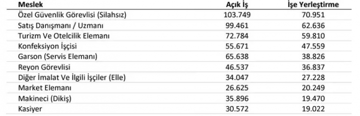 İŞKUR açıkladı, ne doktor, ne de mühendis... İşte en çok personel aranan meslekler