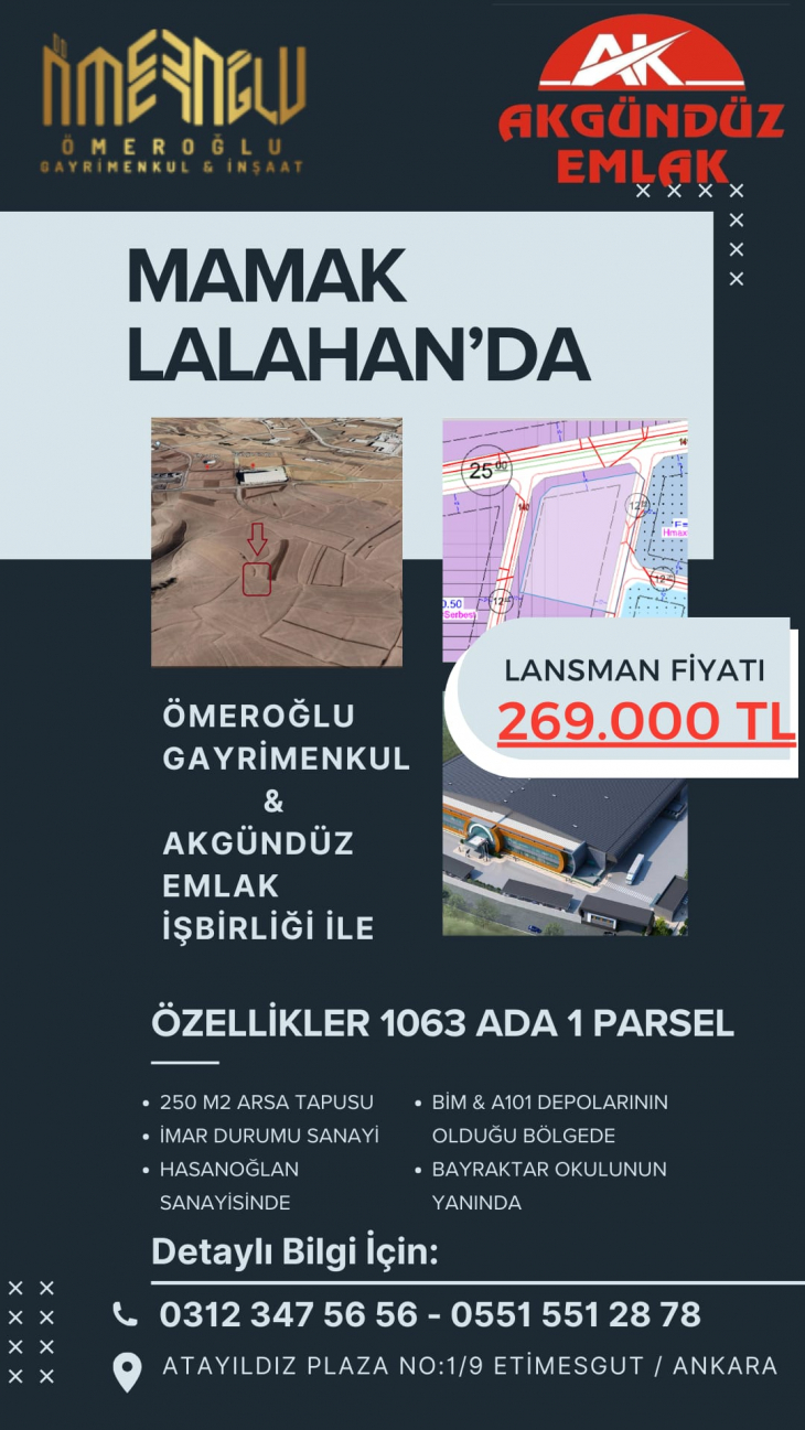 Kurtalanlı İş İnsanı Yılmaz Konuk'tan Ankara'da Uygun Fiyata Arsa