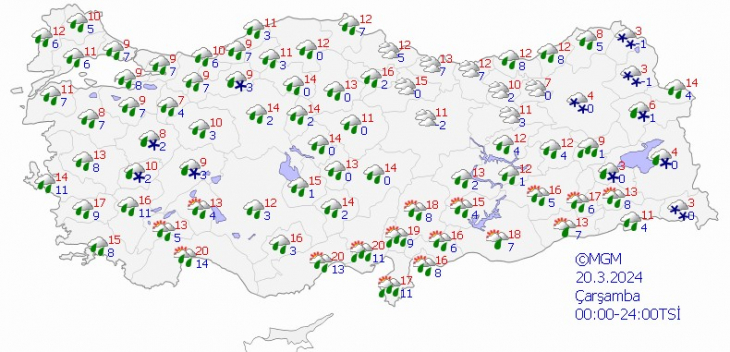 Kış geri döndü... Kar yağmur soğuk!