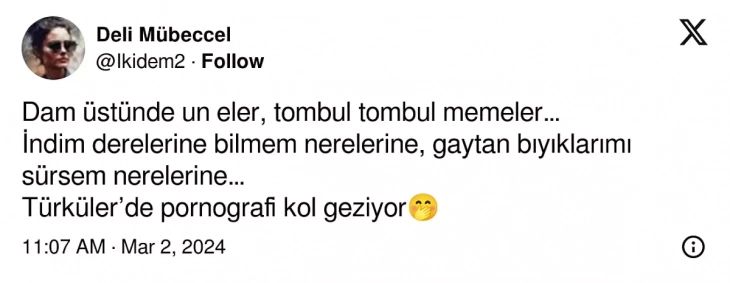 'Gaydırı Gubbak Cemilem' Türküsünün Aşırı Erotik Anlamını Açıklayan Kullanıcı Dumur Etti