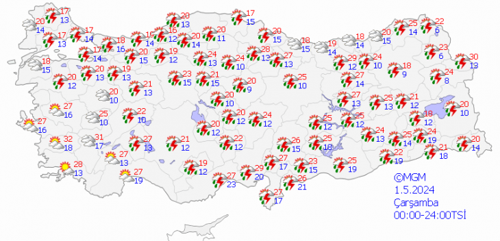 Meteoroloji uyardı: Gök gürültülü sağanak geliyor! Siirt'te de etkili olacak