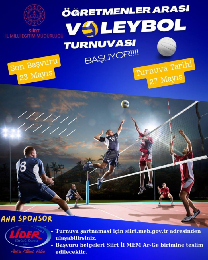 Siirt Öğretmenleri Voleybol Sahasında Buluşuyor: Birlik ve Beraberlik Turnuvası Başlıyor!