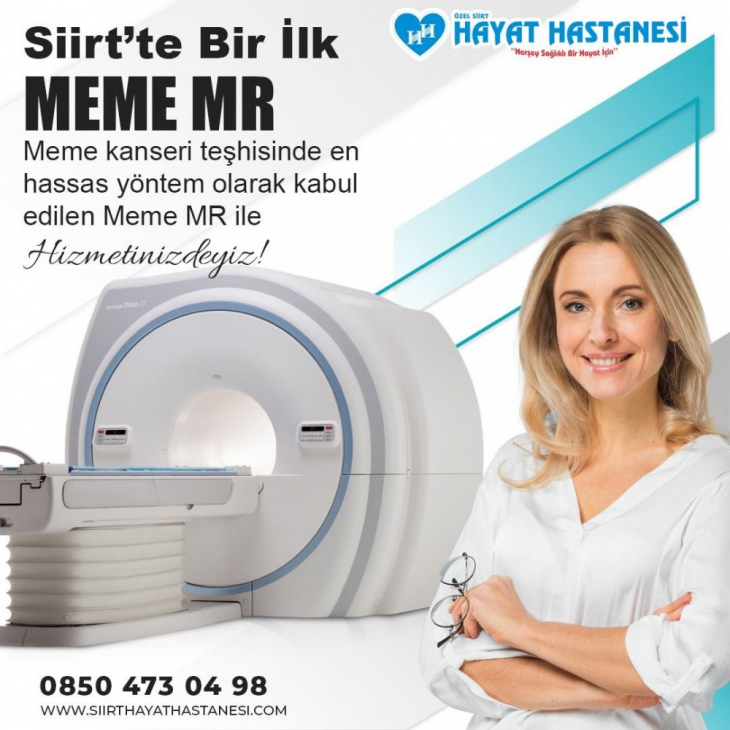 Siirt'te Bir İlk! Hayat Hastanesinde Meme MR (emar) Çekimi Yapılmaya Başlandı