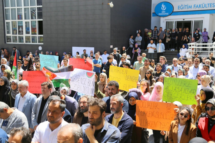 Siirt Üniversitesinde 'Gazze'ye Bir Ses, Bir Nefes' Etkinliği Düzenlendi