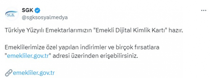 Emekliler dijital kimlik kartıyla indirimlerden faydalanabilecekler! İşte emekliler için açılan yeni site