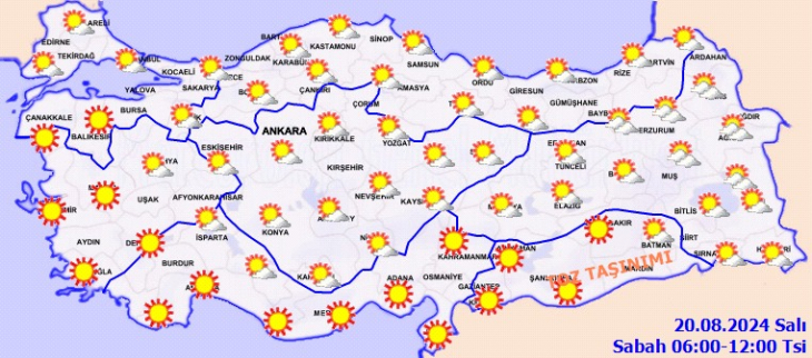 Meteoroloji 7 il için sağanak yağış uyarısı yaptı