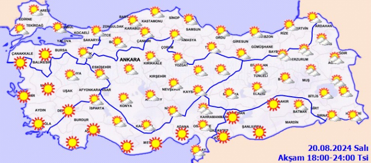 Meteoroloji 7 il için sağanak yağış uyarısı yaptı