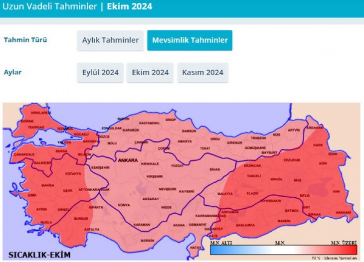 Siirt'te sonbahar nasıl geçecek? Kasım ayında sıcaklar normalin üstünde olacak | Bu haritaya dikkat. Yanacağız...