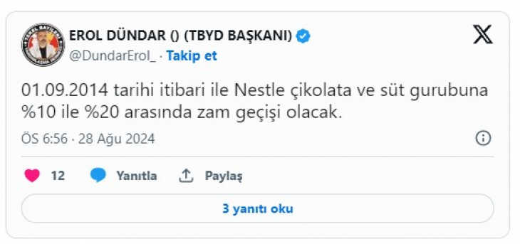 Çikolataya Acı Zam! 1 Eylül'den itibaren geçerli olacak. Yüzde 20 zam geliyor