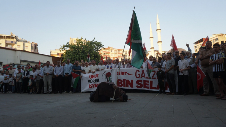 Siirt'te Hameney'in öldürülmesi yürüyüşle protesto edildi