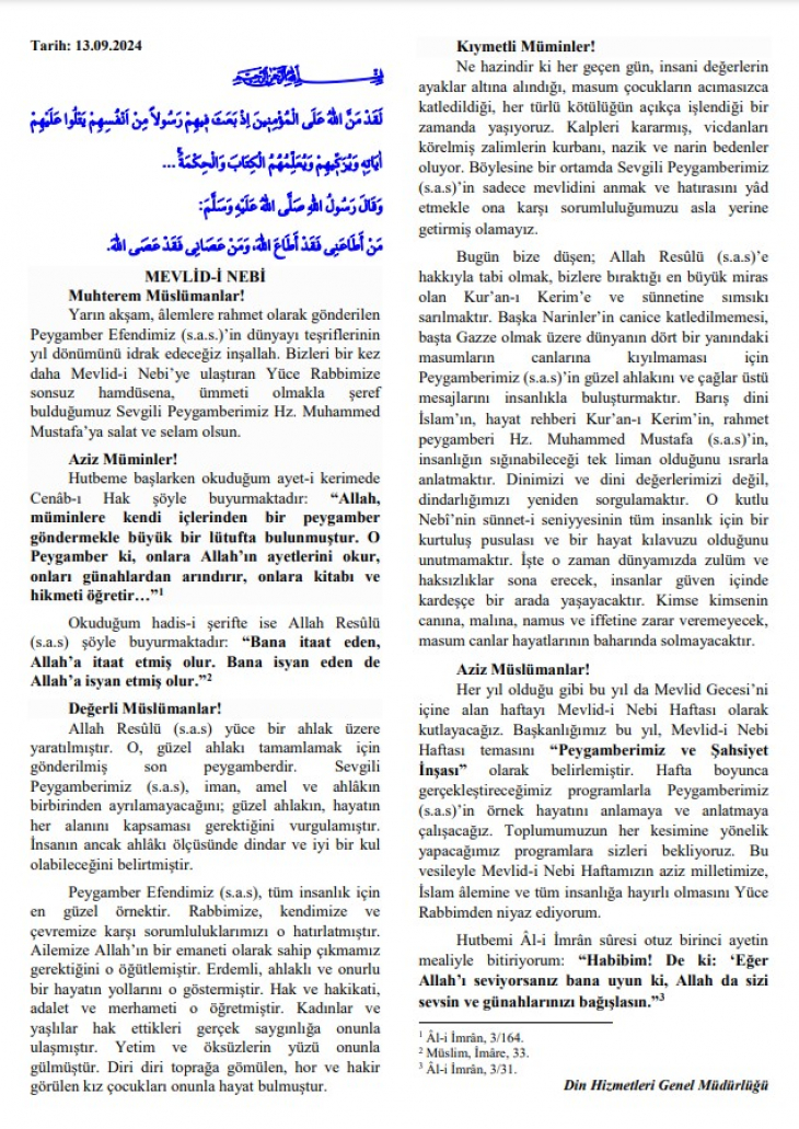 Diyanet'ten Cuma Hutbesinde Narin Güran Vurgusu: 'Başka Narinler Katledilmesin!'