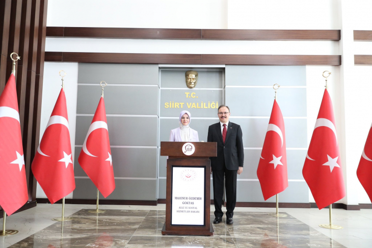 Aile ve Sosyal Hizmetler Bakanı Mahinur Özdemir Göktaş, Siirt'te