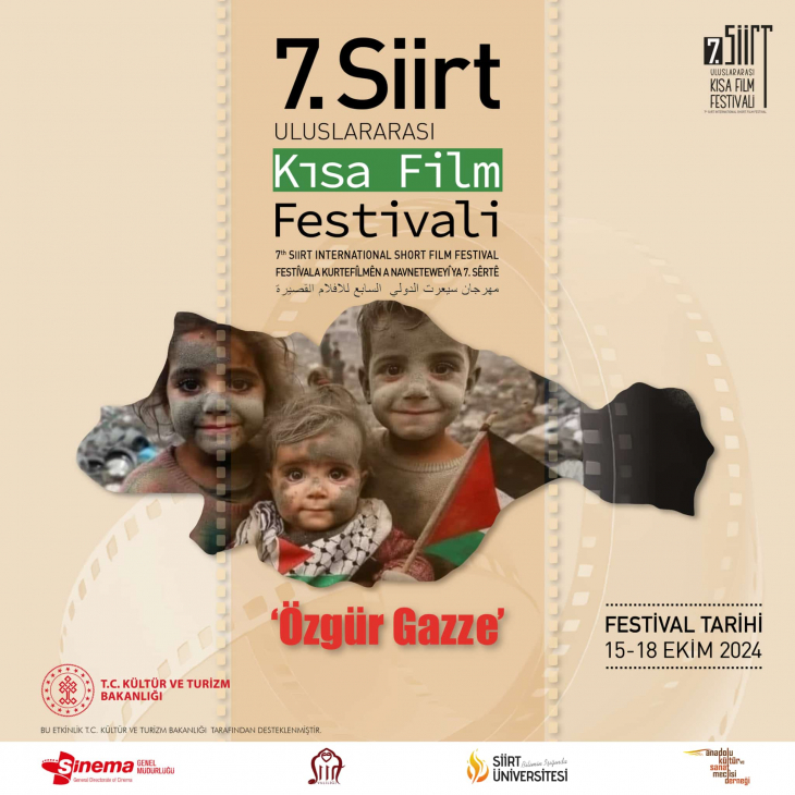 Siirt Uluslararası 7. Kısa Film Festivali Bu Yıl ' Özgür Gazze' Diyecek